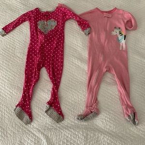 Carters 18mo footie pajama lot